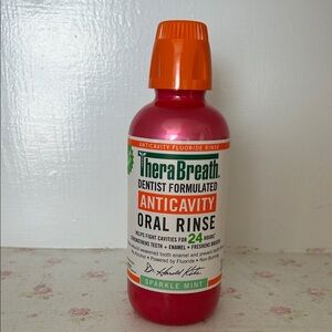 Therabreath Pink Anticavity Fluoride Oral Rinse - Sparkle Mint
